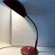 Articulated desk lamp, 1960s, burgundy and gold