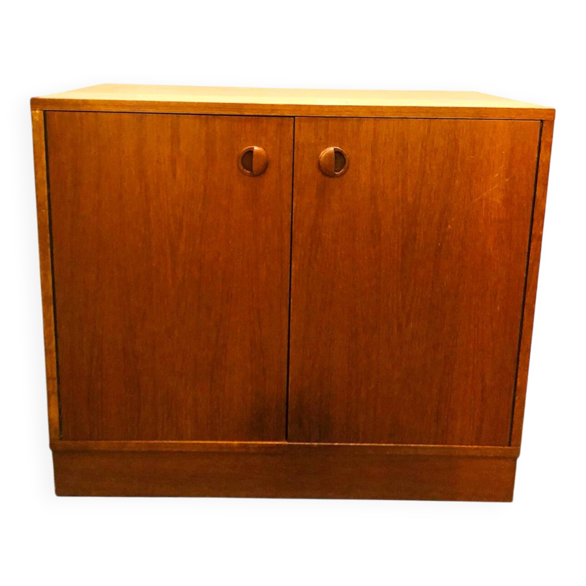 Meuble bas teck vintage scandinave - circa 1960