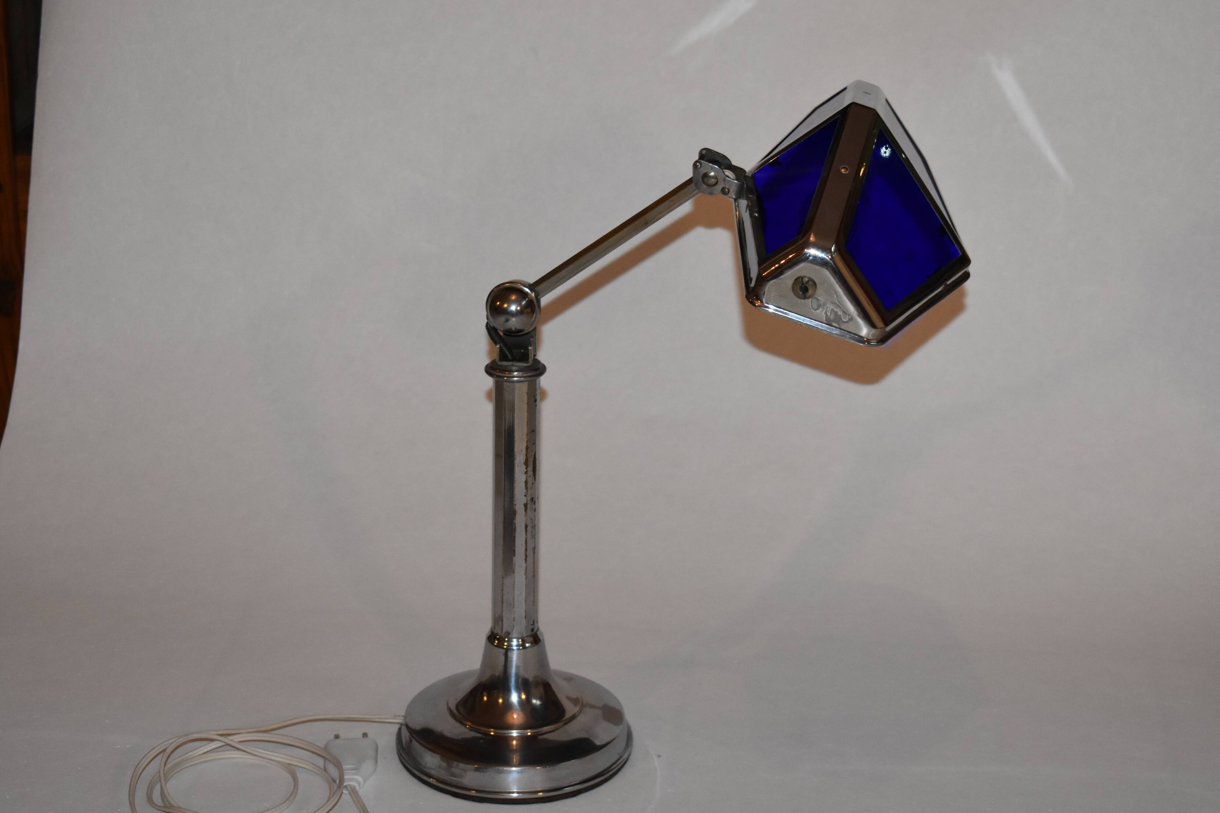 Pirouett blue  lamp 1930