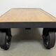 Table basse industrielle noire, années 1960