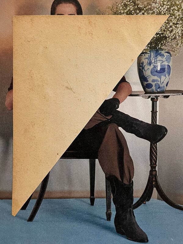 Le Pot de Fleurs - Collage original