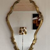 Baroque gilded wood mirror 60x40cm