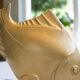 Art Deco Bookends Signed M. Font, Fish on marble base, Gold