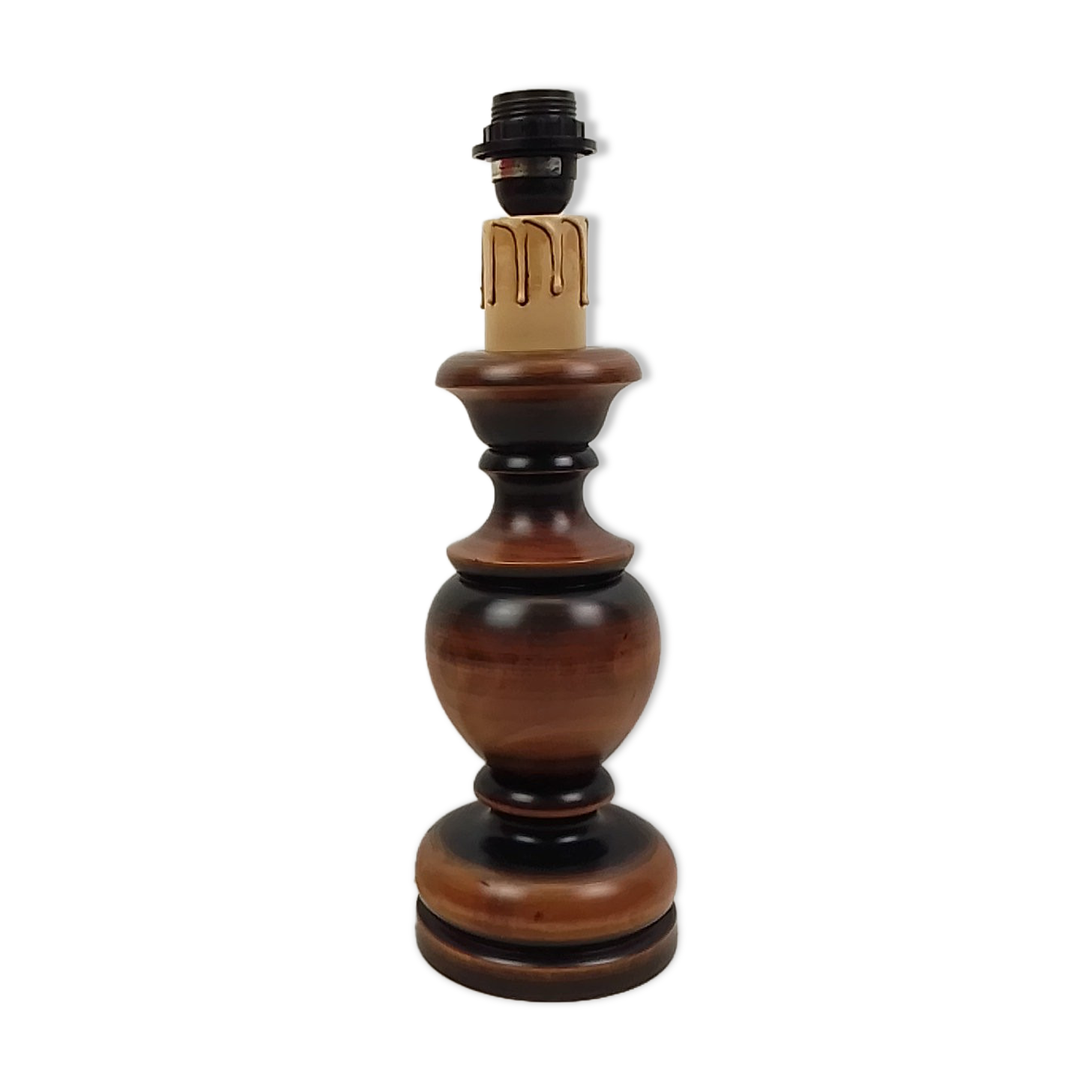 Wooden lamp foot 41 cm