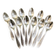 Set of 12 Apollo brand silver-plated metal teaspoons