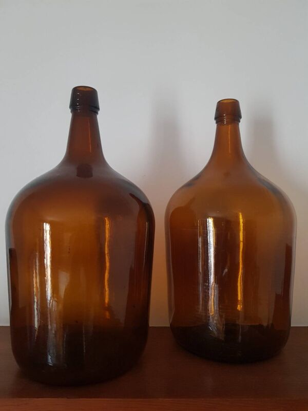 Bonbonne ambrée vintage