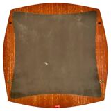 Miroir carré en palissandre par Campo & Graffi, Italie 1960