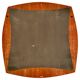 Midcentury Modern Rosewood Square Mirror, Campo & Graffi Italy, 1960