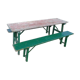 Table de brasserie mutzig et ses bancs