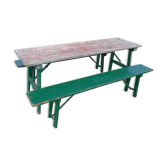 Mutzig brewery table and its benches