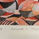 Helmut Dittmann – Abstract Rhythmic in Red , Watercolour & Ink, 1985