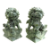 Pair of Foo Dog Bookends in Jade