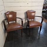 Pair of 1950s moustache-style bridge glasses