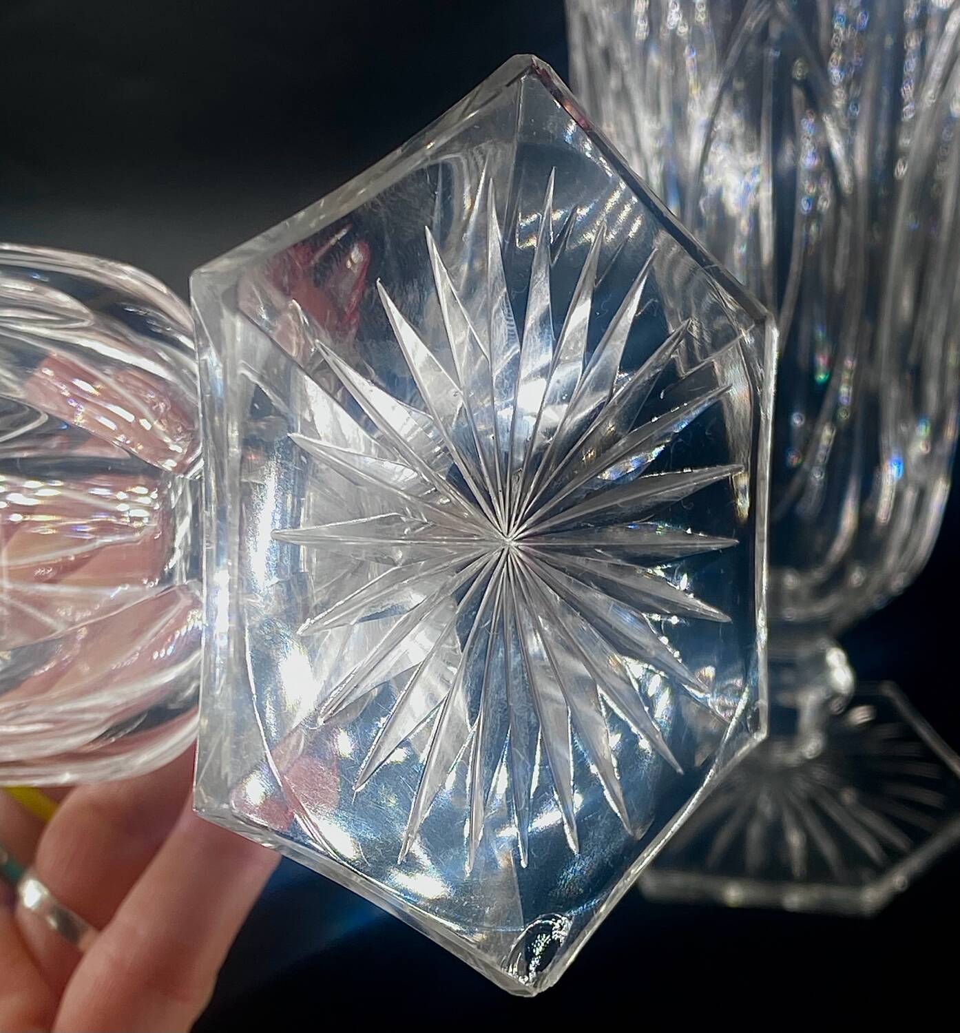 3 baccarat giant glasses 280ml m.à feuilles