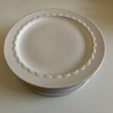 Set of 10 Festons dessert plates by Pierre Motton Gien 1970