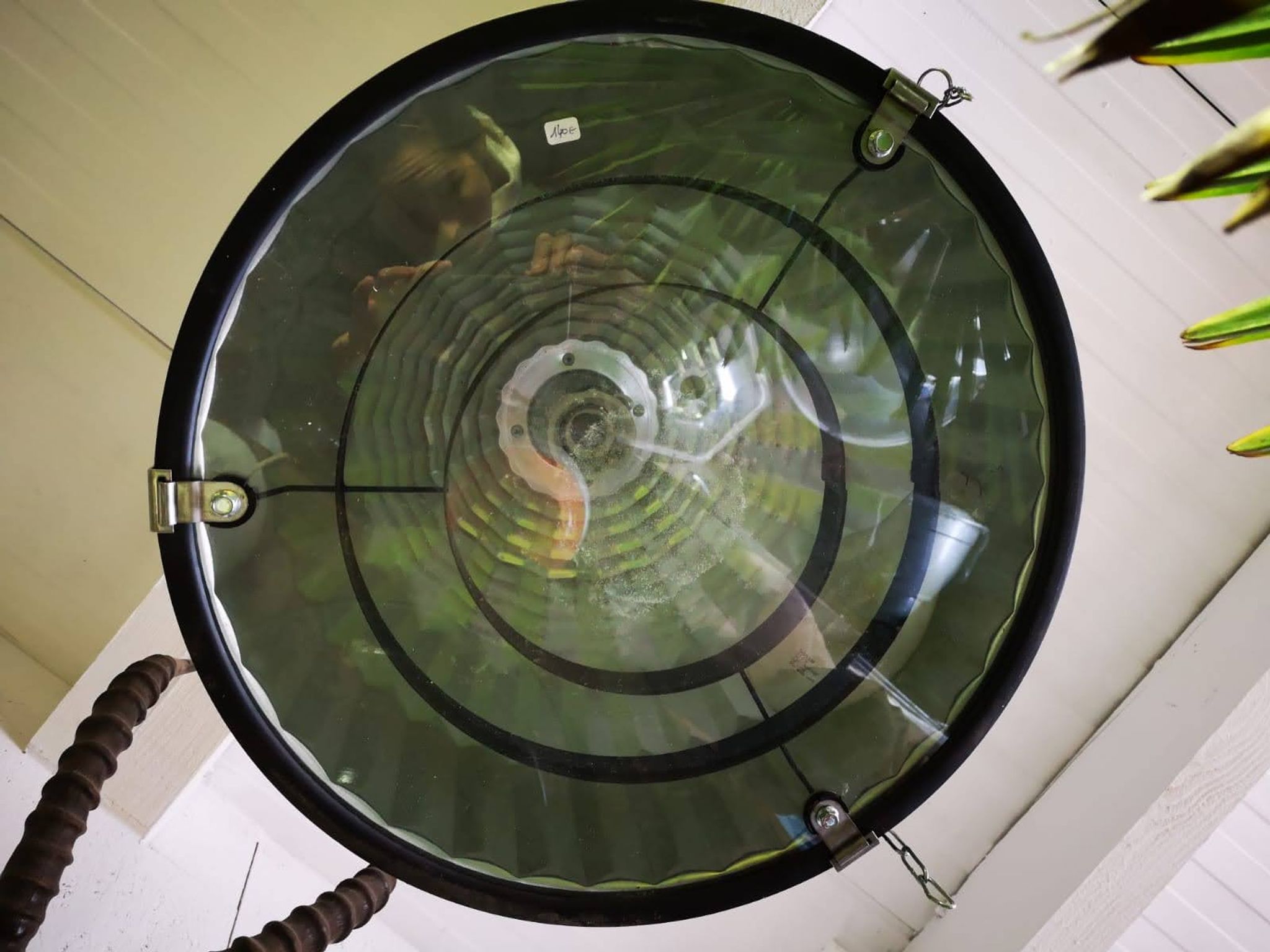 Industrial-style metal hanging lamp