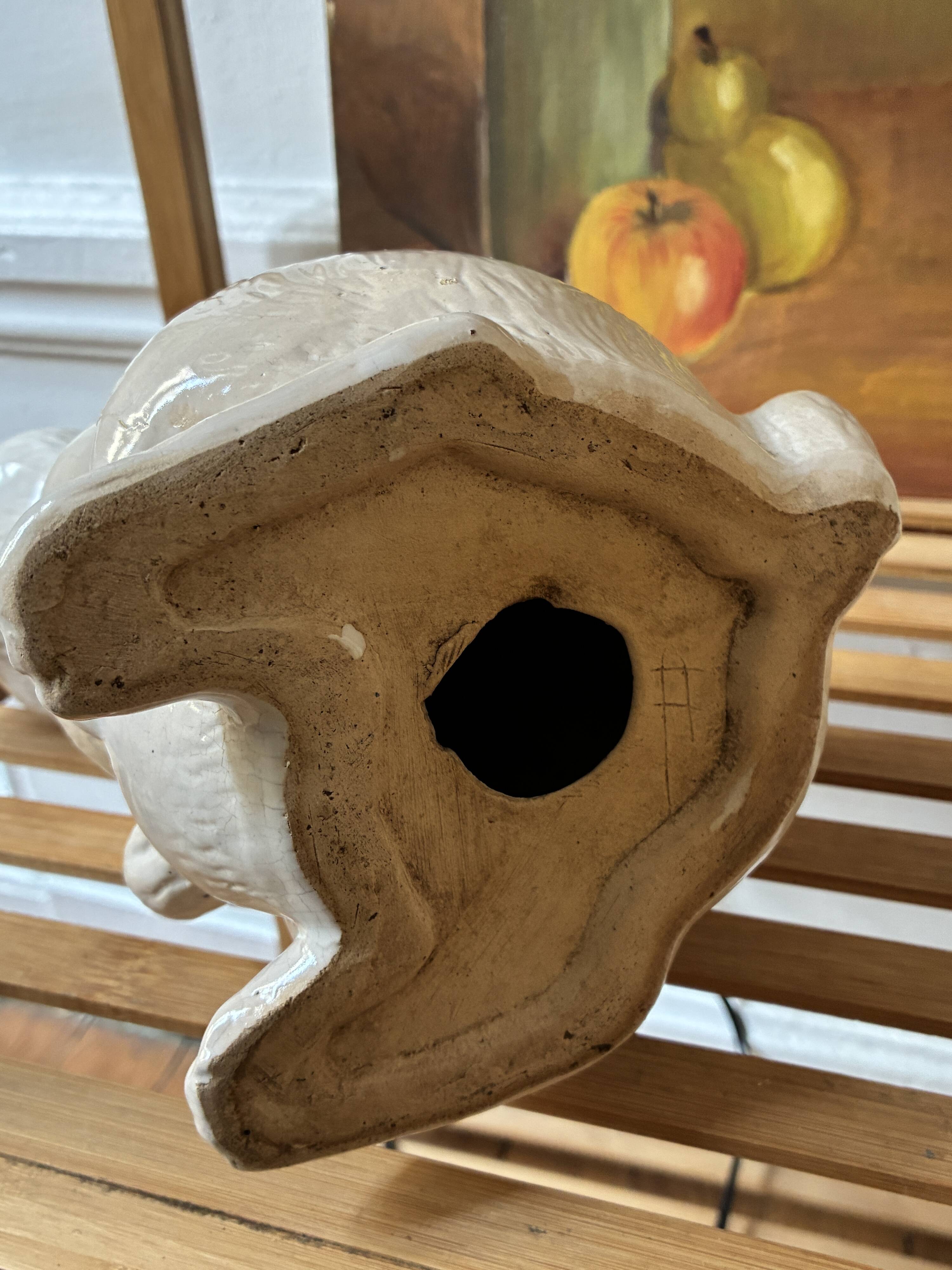 Antique ceramic rabbit
