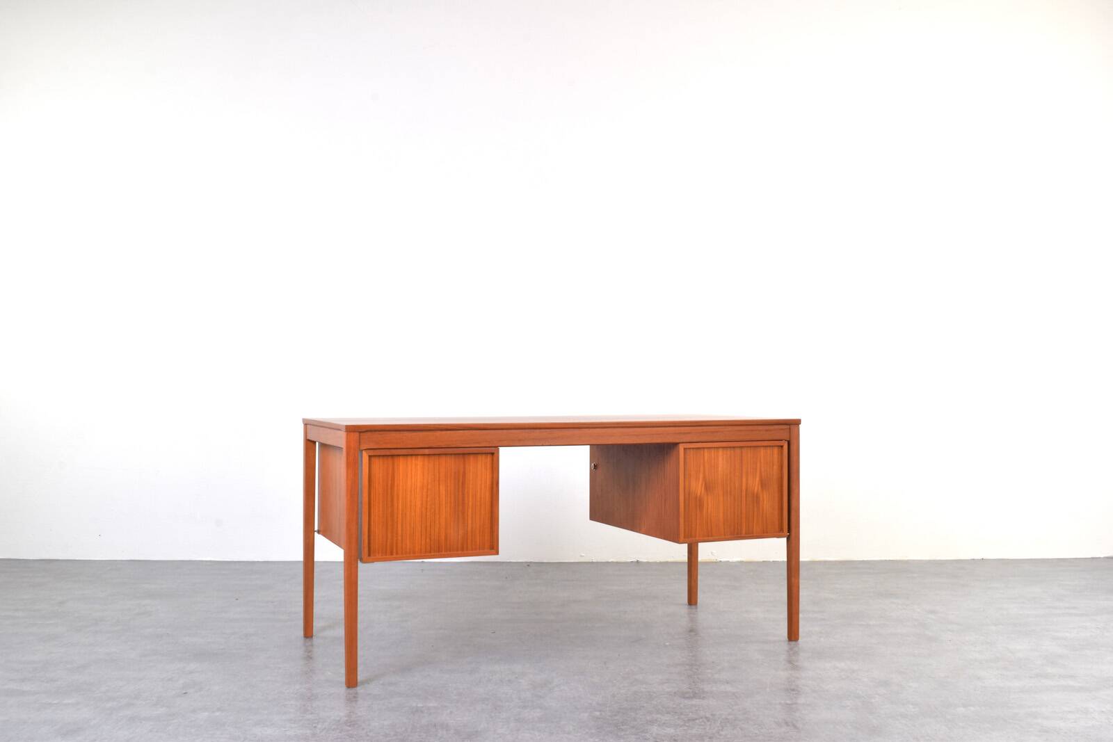 Mid-Century Teak Executive Desk by Torbjørn Afdal for Bruksbo, 1960s.