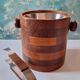 Scandinavian teak ice bucket, vintage 60s