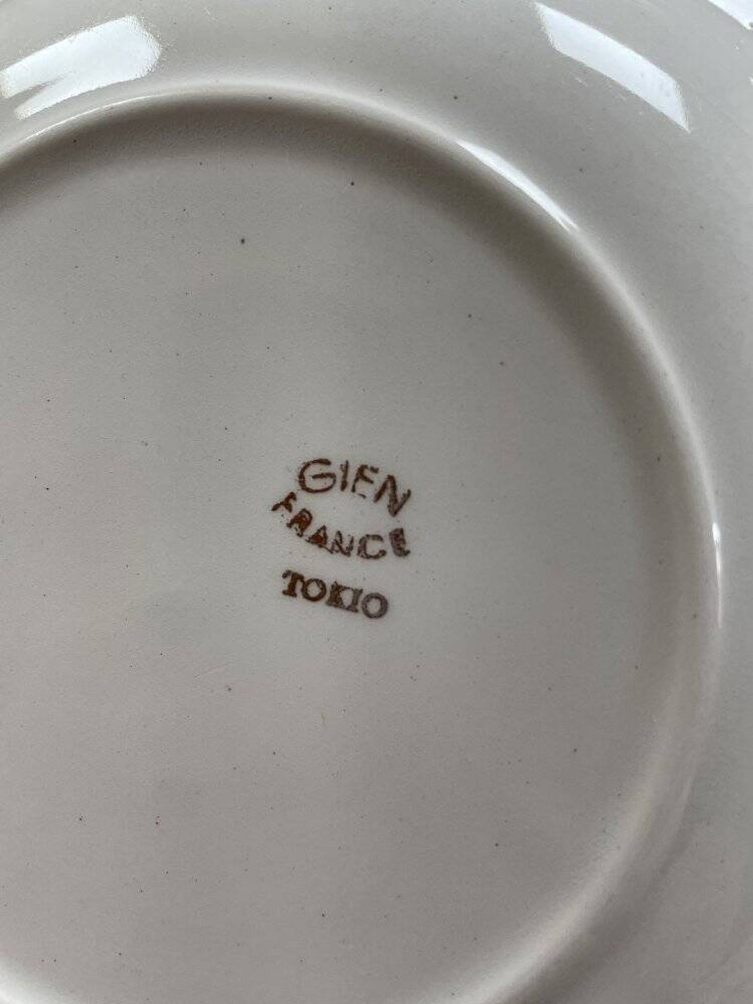 Set of 4 deep plates Gien Tokio diameter 23 cm