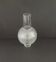French Vintage Funnel Glass Lamp Shade – Opaque & Clear Geometric Pattern 2