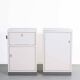 Set industrial cabinets with marble top.