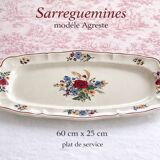 Antique serving dish Sarreguemines model Agreste – around 1900
