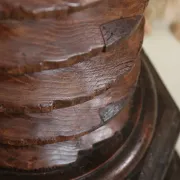 Monumental wooden wine press screw column, hand-carved, 18th c. – 170 cm