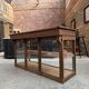 Glass-fronted oak counter from the 19th century.