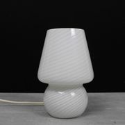 Mid Century Murano Mushroom glass table lamp, Italy, 1970s.