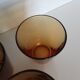 Lot de 3 verres vereco ambre
