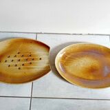 Asparagus dish in glazed stoneware signed osul