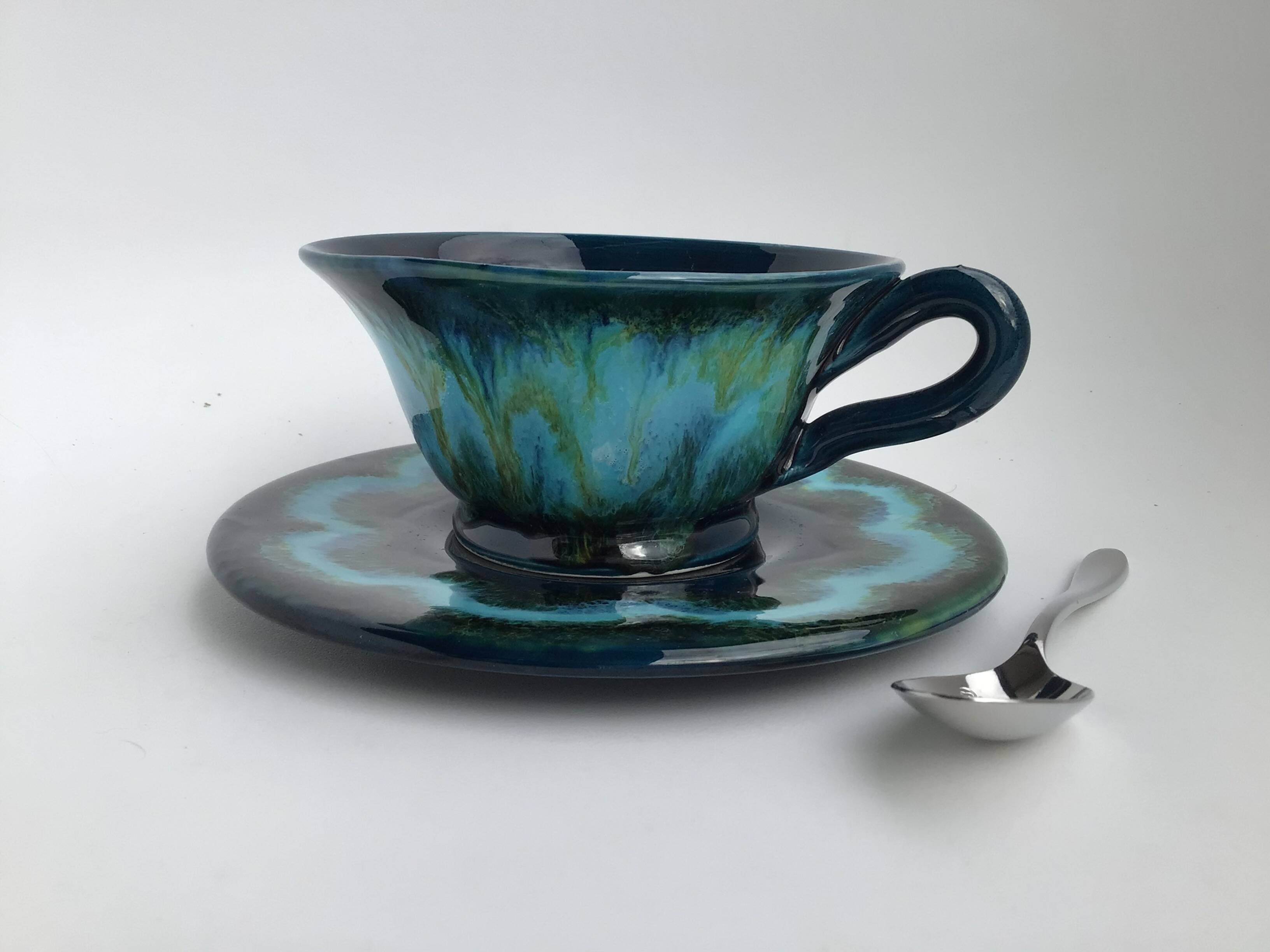 Deep blue Vallauris teacup