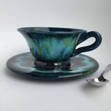 Deep blue Vallauris teacup