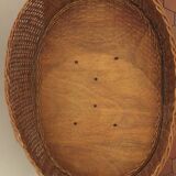 Vintage rattan plant holder