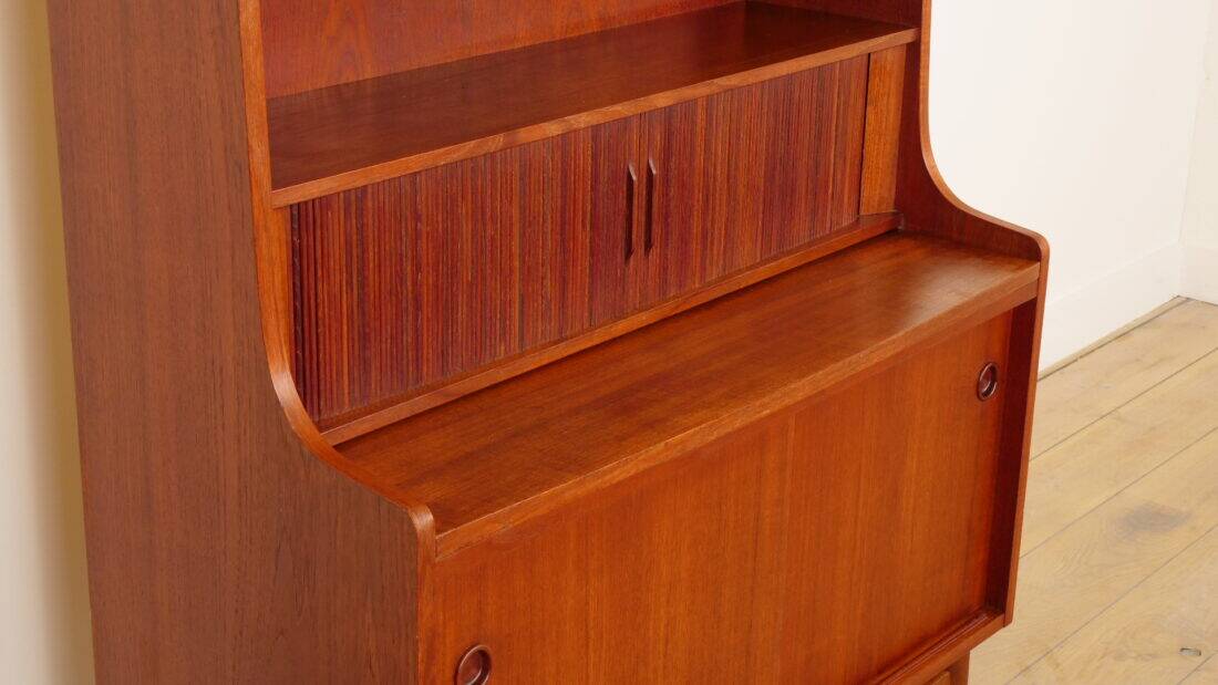Vintage bookcase | Secretary | Teak | Johannes Sorth