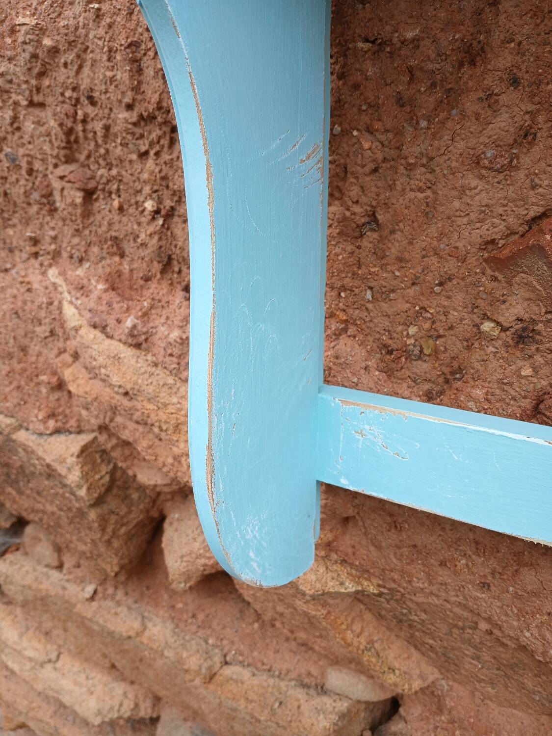 Revamped antique wall shelf