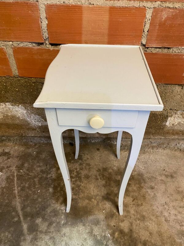 Chevet table nuit style louis xv bois tiroir côté vintage