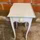 Louis xv style nightstand table wood drawer side vintage