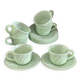 Mint cups and saucers