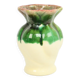Small west germany vase cream green crackle glazed ceramic 15cm