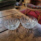 Pair of molded glass salad bowls – 1960s-70s