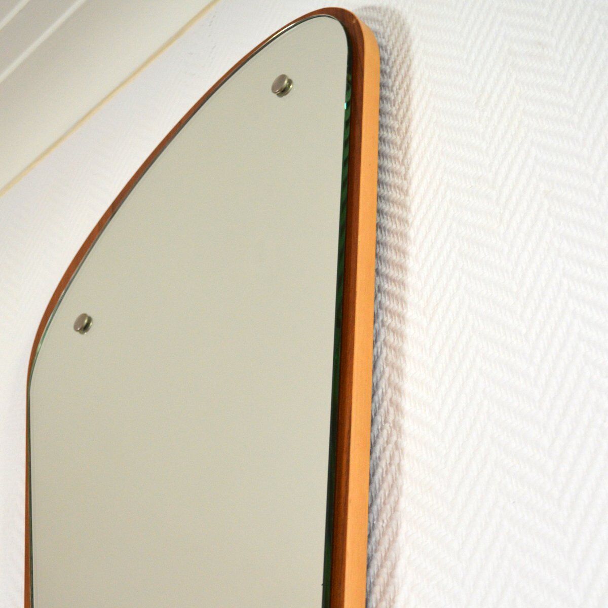 Scandinavian mirror shape free 1960 - 38x81cm