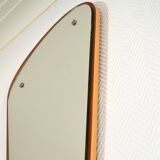 Scandinavian mirror shape free 1960 - 38x81cm