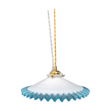 Serrated opaline suspension