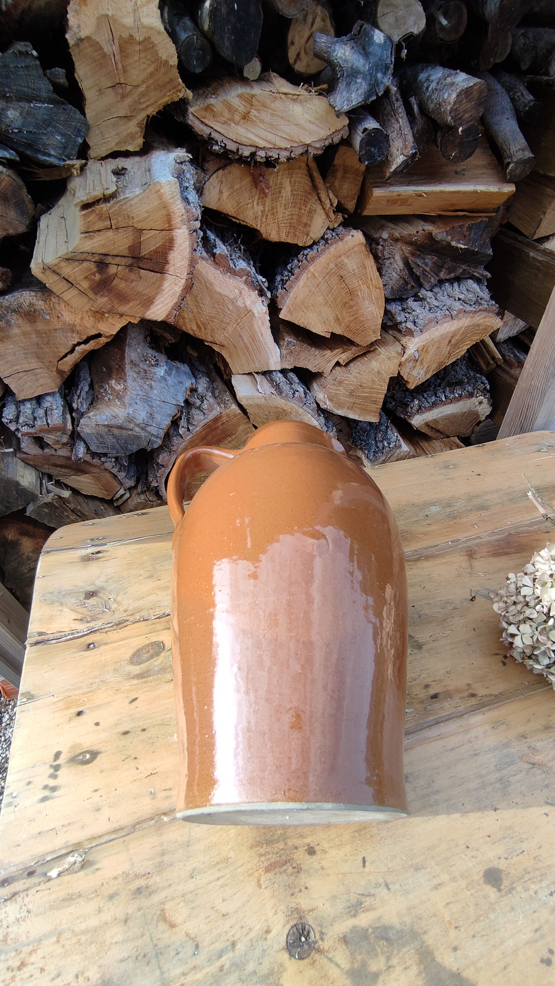 Terracotta jug, stoneware