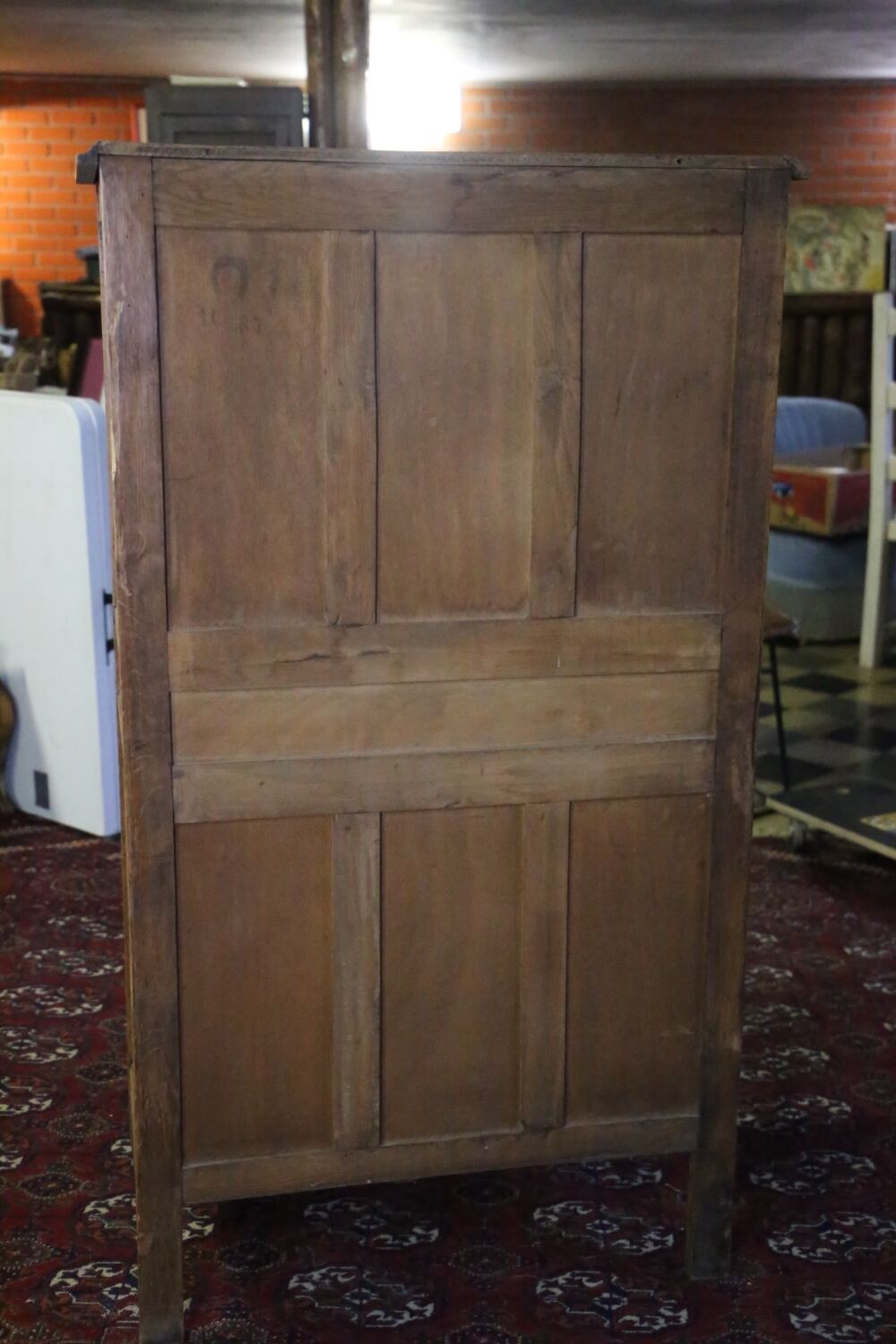 Antique oak grocery furniture