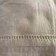 Drap brodé ancien monogramme FD