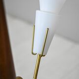 Vintage pendant light with opaline