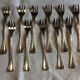 12 Christofle oyster forks in silver metal